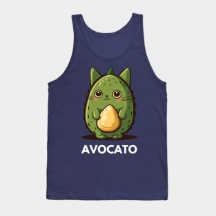 Avocado Cat Funny Tank Top